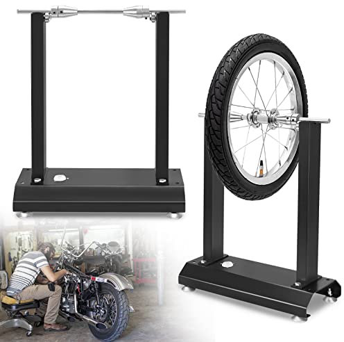 LARS360 Equilibrio para ruedas de motocicleta, máquina de equilibrio de neumáticos con conos ajustables y nivel de burbuja, máquina de equilibrio para neumáticos de motocicleta, 40 x 19 x 50 cm