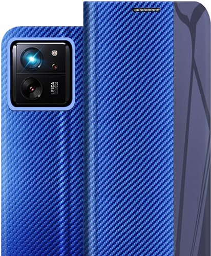 Qissy Handyhülle für Xiaomi 13T Pro Hülle mit Stand, Wallet Leder 13T Pro Schutzhülle Klappbar, 13T Pro Flip Case Cover Stoßfest Klapphülle für Xiaomi 13T Pro Hülle Etui (Blau)