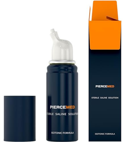 PIERCEMED Ohrloch Antiseptikum Aftercare-Spray 70 ml – Hypoallergen, fördert die Heilung, fein vernebelt, 100% Aerosol-freier Ohrloch Reiniger, professionelle Piercing Pflege