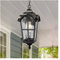 Modern Pendelleuchte Retro European Outdoor -Anhängerlampe, Vintage Außenhänge Laternenkronleuchter, Deckenhängeleuchte for Villa Courtyard Pavillon Corridor Veranda Balkon Garten Tropfenlampe(28*57CM