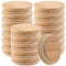 UNGFEI 20 PCS Bamboo Lids for Gü Pots, 80mm Wooden Lid for Glass Storage Jars and Yoghurt Pot