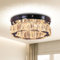 Cainjiazh Kainjiazh Kristall Deckenleuchte Flush Mount Kronleuchter Eingangsbereich Licht Art Deco Leuchte für Flur Foyer Kinderzimmer Mädchenzimmer Schlafzimmer,10.43 Zoll Warmes Weiß