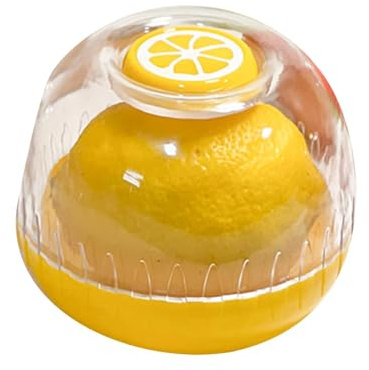 Rurunklee Fresh Saver - Contenitore per alimenti con coperchio trasparente per limone, mantiene frutta e verdura fresca più a lungo