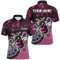 Personalisierte Pinke Darts Bienen Custom Darts Shirts für Herren & Damen, Lustige Darts Kleidung, Beste Darts Geschenke T2105