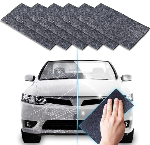 stroyayo 6 Stück Nano Sparkle Tuch Nano Sparkle Tuch Auto Kratzer Original Nanosparkle Tuch Geeignet für Die Entfernung von Autokratzern die Reinigung von Autos und Flecken