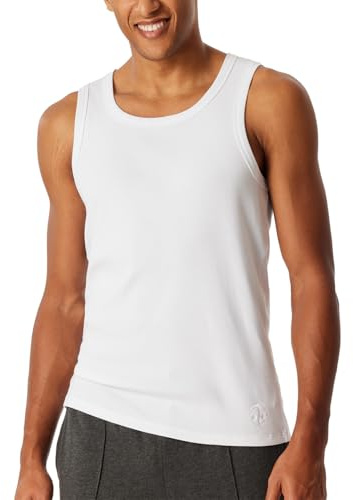 Schiesser Herren Herren Tank Top Doppelripp Organic Cotton 150 Years Baselayer-Shirt