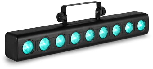 Fuzzix Orion Party Bar – RGBW LED Bar DMX Lichtanlage, Musikgesteuertes Discolicht Partylicht, Wallwasher & Lichtorgel, Partybeleuchtung, Bühnenlicht, Wallwasher LED Lichttechnik für DJ, Club, Party