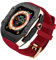 BCMCBV Adecuado para Apple Ultra 8 de 49 mm, kit de modificación de fibra de carbono, correa de fluoroelastómero, para iWatch S8/7/6 de 45 y 44 mm Series Watch Strap de repuesto, 44mm, Ágata