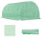 Outsunny Bâche de Rechange Serre Tunnel 12 m², bâche 4 x 3 x 2 m PE Anti-UV imperméable 8 fenêtres + Porte Enroulable zippée Vert