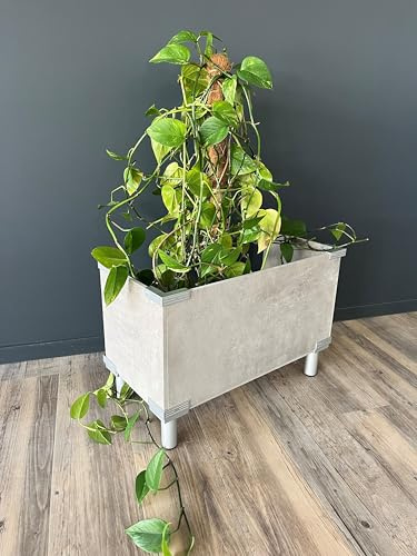 AMOD DIY Montage Set zum kreativen Selbstbau für Blumenkasten, Pflanzkasten (Set mit 4 Standfüßen)