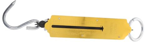 LIFKOME 2Stücke Tragbare Mechanische Hängewaage mit Finish Hochpräzise Federwaage für Gepäck Lebensmittel Fisch und Landwirtschaft für Outdoor Nutzung