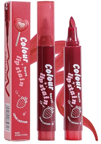 Lip Stain Marker | Long Lasting Lip Stain Liner Pen - Highly Pigmented Waterproof Tinted Lipstick, Long-Lasting Beauty Accessories for Daily Commuting