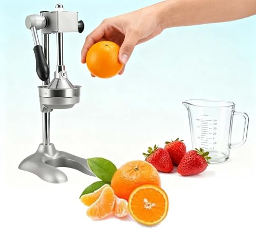 EPIKNOWEE Spremiagrumi Manuale Professionale in Acciaio Inossidabile - Robusto e resistente alla ruggine, facile da pulire per alta resa di succo in cucina, bar, ristorante