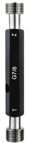 Gewindemessschieber G1/4 G1/8 G3/4 G1/2 G1 G1 1/8 Schritt Gewindebohrer 1 Stück/Ring Set Messschieber für gerade Rohre (G1 1-2, Thread Plug Gauge)