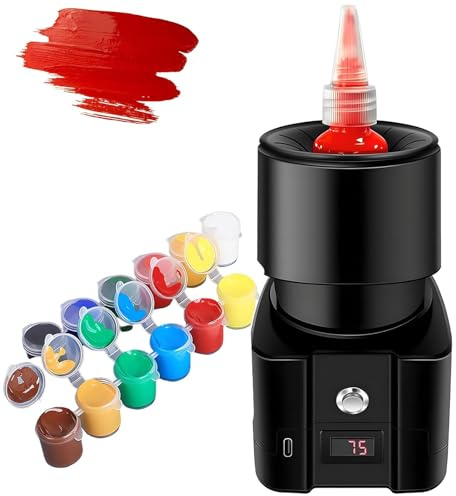 Elektrischer Vortex-Mixer – Nagellack-Shaker mit digitaler Power-Anzeige, automatische Abschaltung, Farb- und Tintenmischer für 5–100 ml Flaschen