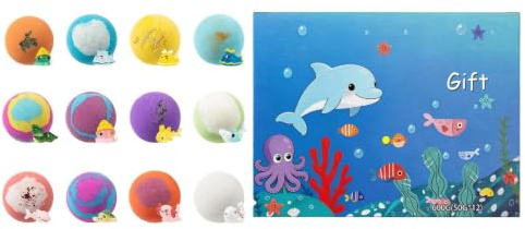 2026 Creative Bath Bombs (12 Pack) | Handmade Plant Extract, 620g | Essential Oil Fizzies With Surprise Toys Inside | Kids Spa Experience Gift Box (3 Year Shelf Life)