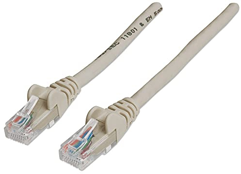 Intellinet Network Patch Cable, Cat6, 20m, Grey, CCA, U/UTP, PVC, RJ45, Gold Plated Contacts, Snagless, Booted, Polybag