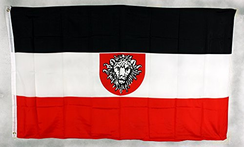 Buddel-Bini Flagge Fahne ca. 90x150 cm : Deutsch Ostafrika