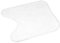 douceur d'intérieur, Tapis Contour Wc (45 x 45 cm) Vitamine Blanc, Microfibre
