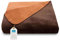 ZOLLNER Kuscheldecke zweifarbig in 150x200 cm - kuschelige Sofadecke in karamel - waschbar bis 40°C - langlebiges Mischgewebe - Hotelwäschequalität - Oeko Tex® Zertifiziert