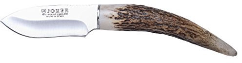Joker CC57 Outdoor Couteau de Cou Mixte Adulte, Marron (Bois de cerf), 75 mm