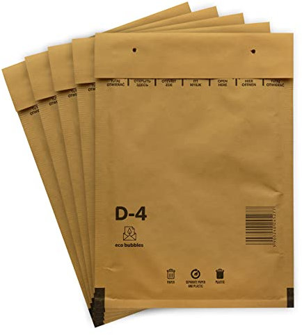 200 Versandtaschen Luftpolsterumschläge haftklebend D4 braun Luftpolsterversandtaschen Luftpolstertaschen Gr. D/4 (200mm x 275 mm) Umschläge gepolstert Polsterumschlag Taschen