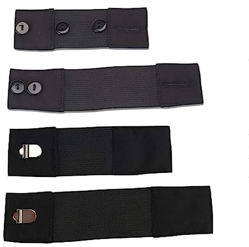 Elastische Haken- und Knopfverlängerung für den Hosenbund, für die Schwangerschaft geeignet, 4-er Pack von „More of me to Love”