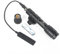 SBGJMY M600C Tactical Torch Flashlight 600 Lumen with Pressure Pad and Tail Button Switch Torch for 20mm Picatinny Rail System (Black)