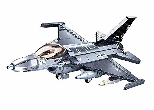 Sluban Klemmbausteine Kampfjet Falcon Fighter (521 Teile)