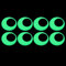 8 Stück Fluoreszierende Selbstklebend Wackelaugen im Dunkeln Leuchtende Kulleraugen Aufkleber Große Klebeaugen Augen Sticker Bastelaugen für Kinder zum Basteln Halloween Scrapbooking, 40mm