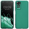 kwmobile Handyhülle kompatibel mit Xiaomi Redmi Note 11 / Note 11S Hülle - weiche Silikon Case metallisch schimmernd in Metallic Dunkelgrün