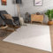 TT Home Wohnzimmer Teppich Esszimmer Kurzflor Geometrische Optik Skandi Boho Unifarben, Farbe:Hellbeige Creme, Größe:80x150 cm