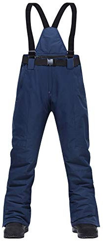 DondPO Outdoorhose Herren, 3XL Warm Gefüttert Fleecehose Schneehose wasserdichte Fahrrad Taschen Wanderhose Kletterhose Ski Hosen Winter Winddicht Orangene Skihose Snowboardhose