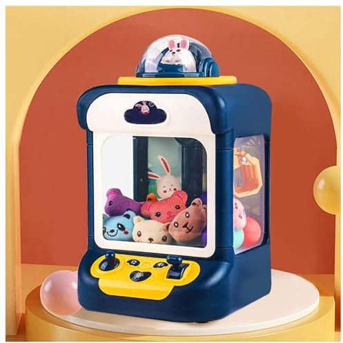 Mini Machine à Griffes pour Enfants , Contient 20 Mini Jouets Et 10 Capsules Distributeur Bonbons Jouet éLectrique Candy Grabber Machine , Est IdéAl pour Les Enfants Et Les FêTes ,Blue