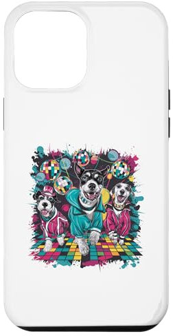 Hülle für iPhone 14 Plus Doggy Disco: Tanzen & Wuff