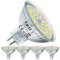 EACLL Lampadina LED GU5.3 6W 6000K Bianca Fredda 485lm Equivalente a Alogene 50W MR16, Faretti AC/DC 12V, Senza Sfarfallio Angolo a Fascio 120° Spot, Non Dimmerabile Lampade Riflettore, Pacco da 4