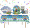Geburtstag Deko, 41 Stück Mari Geburtstagsdeko Geschirr Kit, Cartoon Partygeschirr Kindergeburtstag mit Servietten, Tasse, Platte für Mädchen Junge 10-20 Person Dekoration Geburtstag
