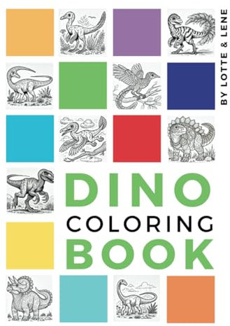 DINO COLORING BOOK: DINOSAUR COLORING PAGES