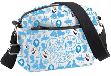 PLITI Prinzessin Elsa Crossbody Tasche Prinzessin Elsa Liebhaber Geschenk Elsa & Anna Fan Geschenk Let It Go Umhängetasche Olaf Liebhaber Geschenk, Let It Go Cbu, 24.5*8*18 cm