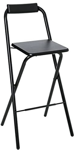 Deconation Chaise De Bar Pliable - Noir - Louna
