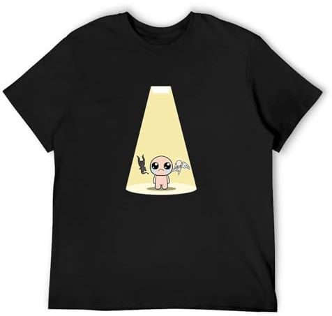 TOMORROWS Binding of Isaac Trapdoor Game Inspired Print T-Shirt M Black