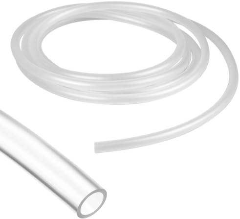 3 meter silikonslang 9 mm ID x 12 mm OD, flexibel slang 9 mm innerdiameter transparent livsmedelssäkra slangar, klart vatten luftrör som är lämpliga för pumpöverföring av vatten luft olja