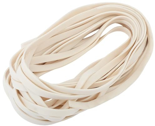 Luxshiny Bande D'étanchéité en Silicone Mousse Beige 20m pour Porte et Fenêtre, Installation Facile, Isolation Phonique et Thermique pour Maison et Bureau