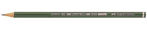 FABER-CASTELL Castell 9008 Bleistift Steno Härtegrad B