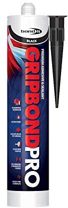 Bond-It Gripbond Pro Crystal Clear - All-in-One Universal Hybrid Sealant and Adhesive - EU3 310 Millilitre Cartridge, 1 x Tube