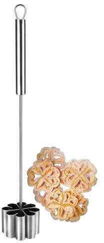 Ibili Backform Blumenrosette gerade 6,2x4 cm aus Edelstahl, Silber, 15 x 6.2 x 4 cm