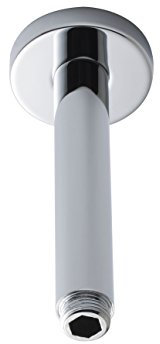 Nuie ARM15 ǀ Modern Bathroom Round Fixed Ceiling Shower Arm, 150mm, Chrome