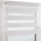 Deco4Me Doppelrollo Klemmfix ohne Bohren (50 x 160 cm, Weiß) - Duo Rollo lichtdurchlässig - blickdichte Rollos für Fenster ohne Bohren - Klemmrollo, Fensterrollo, Innenrollo (Stoffbreite 46 cm)