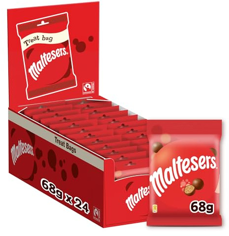 MALTESERS® Fairtrade Treat Bags 68g (Pack of 24 x 68g)
