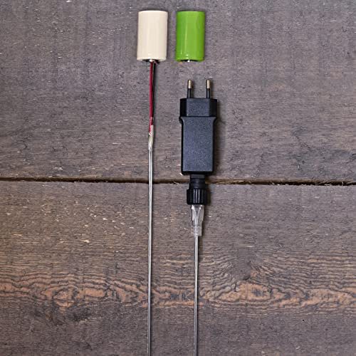 Coen Bakker Batterie Netzteil Adapter 2X C Baby LR14 Batterien 3,2V Wandler 4m Kabel Netzteil